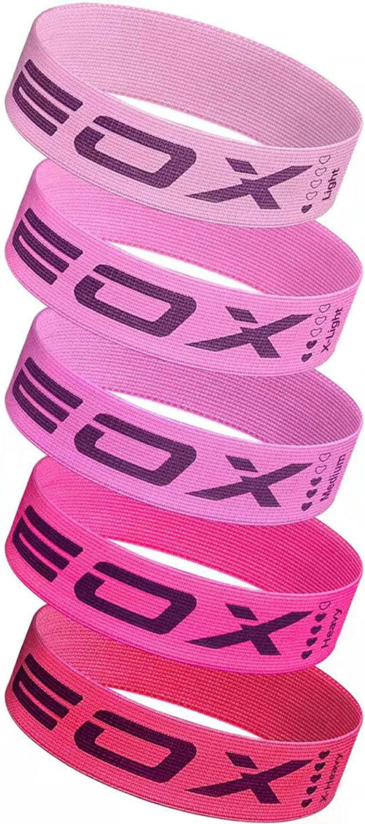 Exercise Resistance Fabric Loop Bands, Non-Slip Resistance Workout Bands